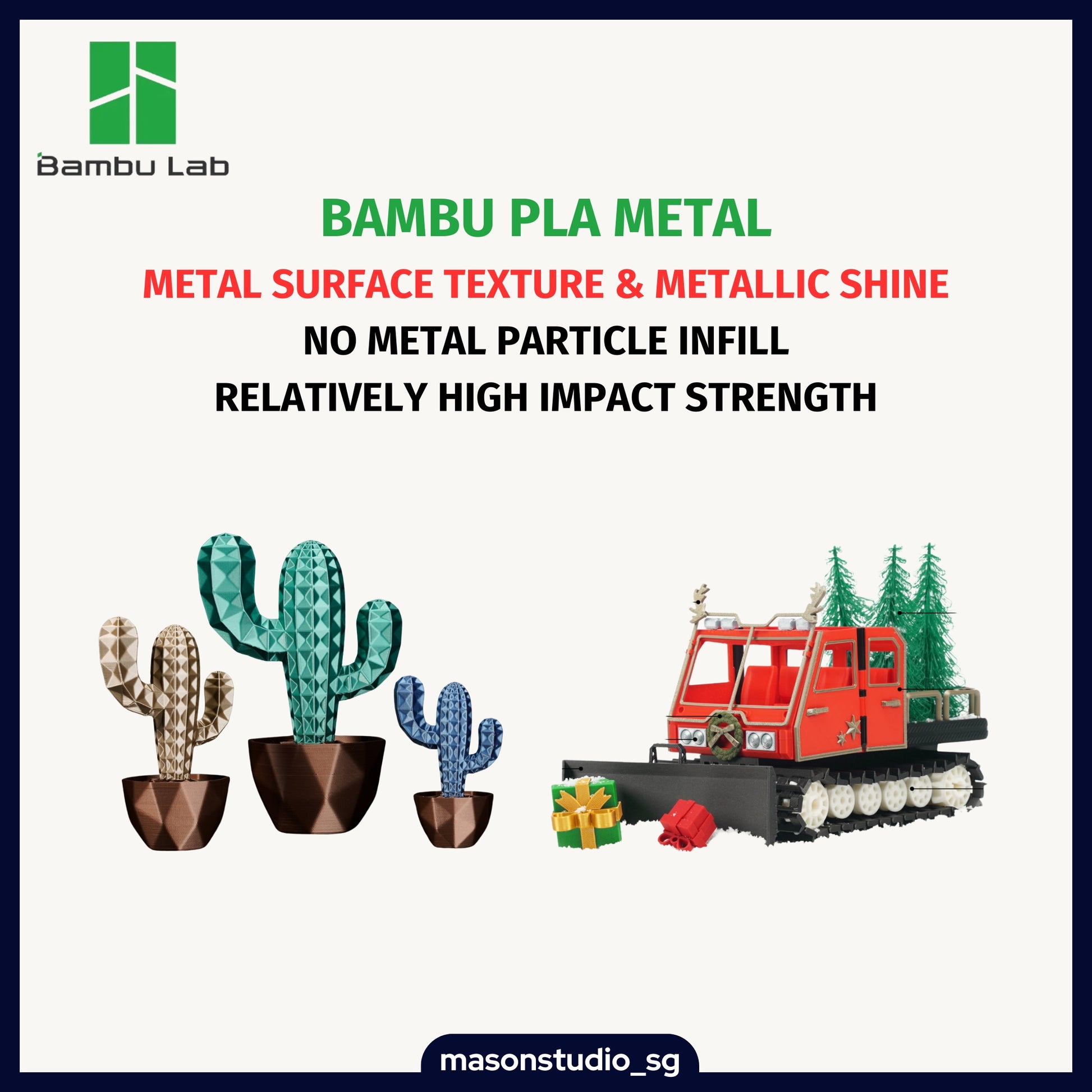 Bambu Lab PLA Metal Filament