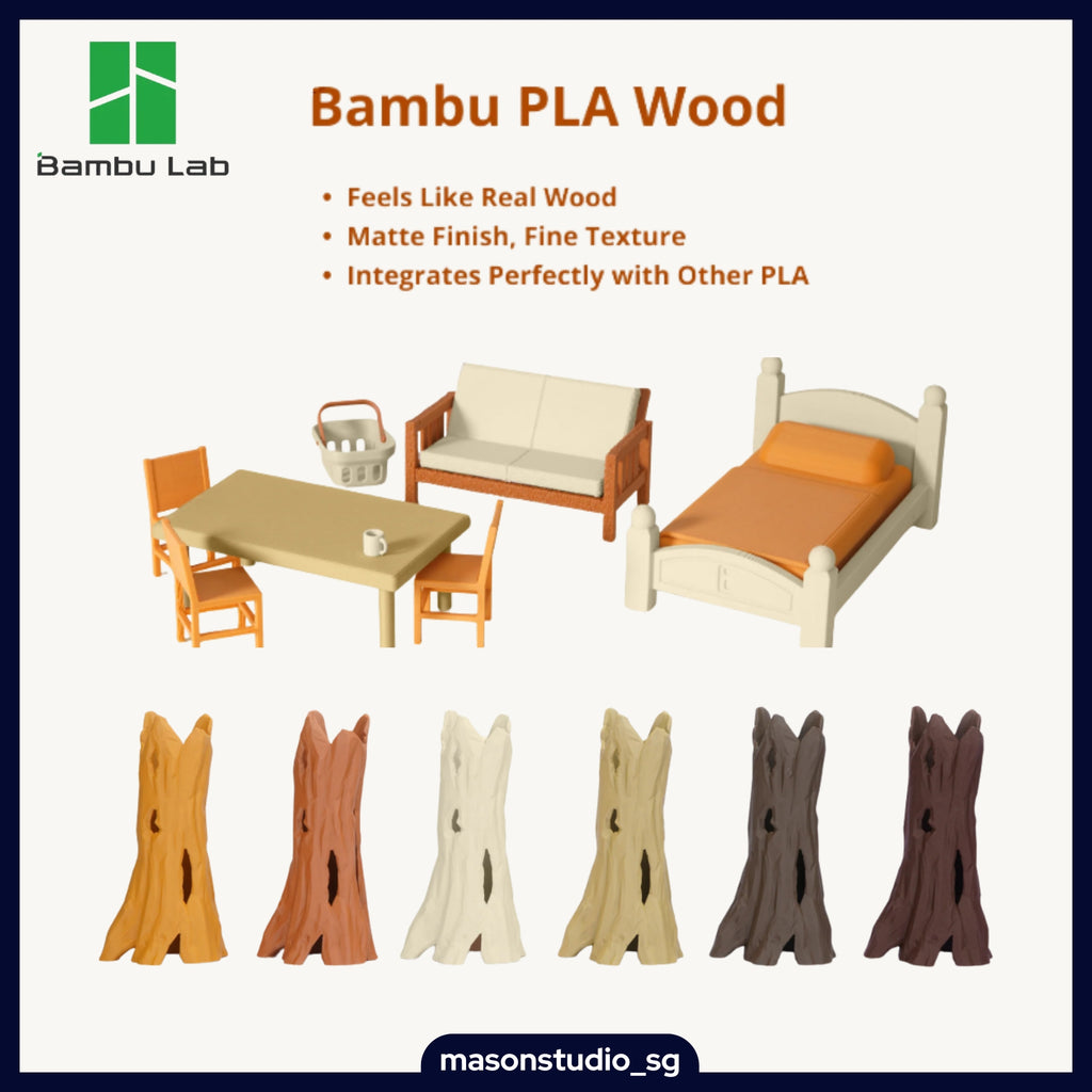 Bambu Lab PLA Wood Filament